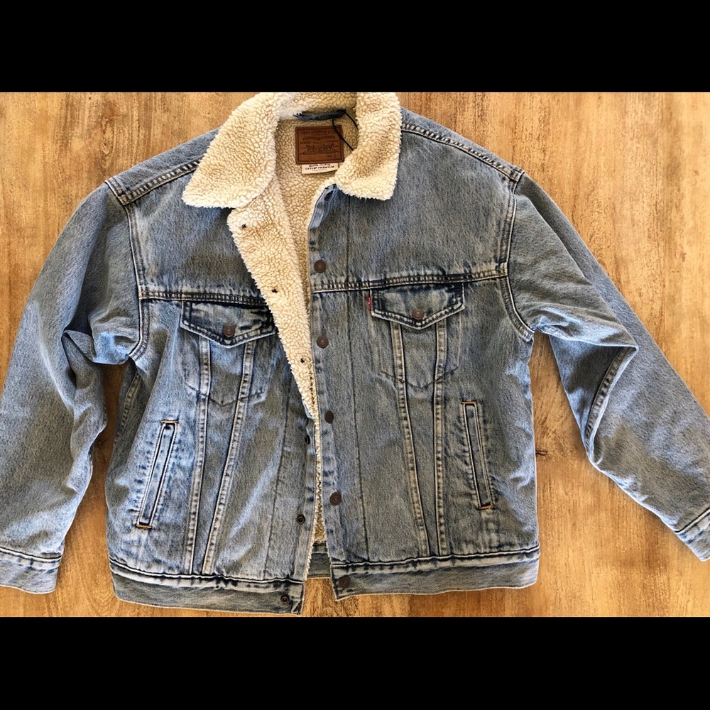 Sherpa lined Dad trucker jacket